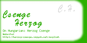 csenge herzog business card